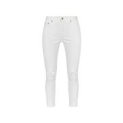 Trousers with glossy crystals Undercover , White , Dames