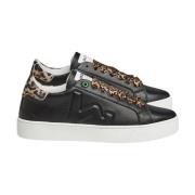 S290202 Sneakers Leopard Womsh , Black , Dames