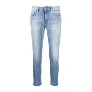Slim Fit Stonewashed Jeans Dondup , Blue , Dames