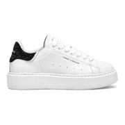 Witte Sneakers met Glitter Hak Crime London , White , Dames