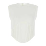 Witte katoenen top Dion Lee , White , Dames