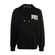 Stijlvolle Zwarte Hoodie voor Mannen Barrow , Black , Heren