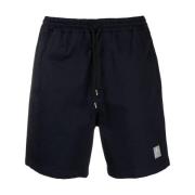 Blauwe Shorts met Trekkoordtaille Department Five , Blue , Heren