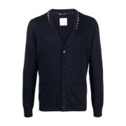 Blauwe Cardigan Valentino Garavani , Blue , Heren