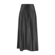 Leren A-Lijn Rok Chloé , Black , Dames