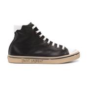 Zwarte Veterschoenen met Handtekeningdetail Saint Laurent , Black , He...