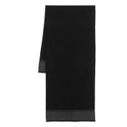 Geribde wollen sjaal, 100% Cashmere Corneliani , Black , Heren