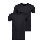 2-Pack Slim Fit V-hals T-shirts PME Legend , Black , Heren