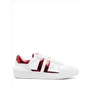 Witte Leren Panel Sneakers Lanvin , White , Dames