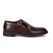 Handgemaakte Donkerbruine Platte Schoenen Sangiorgio , Brown , Heren