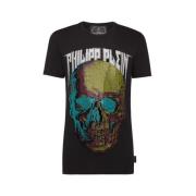 Skull and Plein T-Shirt Philipp Plein , Black , Heren