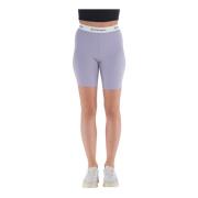 Sporty Biker Shorts Sporty & Rich , Purple , Dames