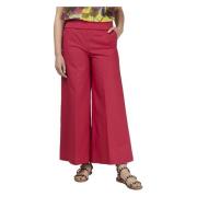 Wide Trousers Manila Grace , Red , Dames