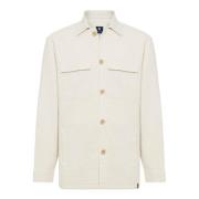 Katoenen en linnen Link Shirtjas Boggi Milano , Beige , Heren