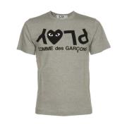 T-shirt Comme des Garçons Play , Gray , Heren