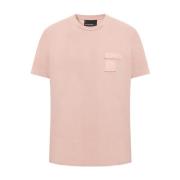 Katoenen T-shirt Neil Barrett , Pink , Heren