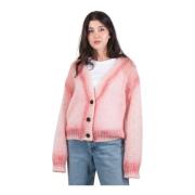 Cardigan Roberto Collina , Pink , Dames