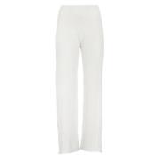 Straight Trousers Antonelli Firenze , White , Dames