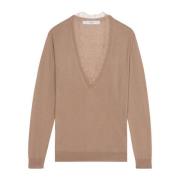 V-neck Knitwear IRO , Beige , Dames