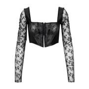 Top Zwart Aniye By , Black , Dames