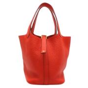 Pre-owned Leather shoulder-bags Hermès Vintage , Red , Dames