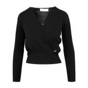 Long Sleeve Tops Kaos , Black , Dames