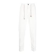 Witte Joggerbroek Eleventy , White , Heren