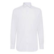 Ultimate NON Iron Slim Fit Katoenen Twill Overhemd Boggi Milano , Whit...