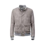 Leather Jackets Gimo's , Beige , Heren