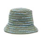 Stijlvolle Khaki Bucket Hat Jacquemus , Green , Heren