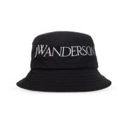 Emmerhoed met logo JW Anderson , Black , Unisex