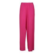 Elegant Wide-Leg Pants Federica Tosi , Pink , Dames