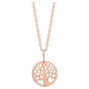 Tree of life necklace rosagold Frk. Lisberg , Pink , Dames