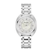 Duality Quartz Horloge met Diamantaccenten Bulova , Gray , Dames