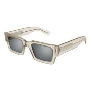 Beige and Silver Women`s Sungles Saint Laurent , Gray , Dames