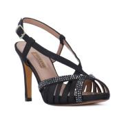 High Heel Sandals Albano , Black , Dames