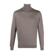 Luxe Cashmere Zijden Coltrui Colombo , Brown , Heren