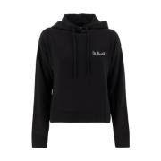 Luxe Wol Kasjmier Hoodie MC2 Saint Barth , Black , Dames