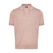 Polo Shirt Canali , Pink , Heren