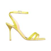 Sandalen met vierkante neus en hoge hakken Liu Jo , Yellow , Dames