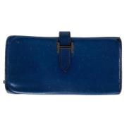 Tweedehands portemonnees Hermès Vintage , Blue , Dames