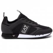 Zwarte en witte sneakers X8X027 Xk050 Emporio Armani EA7 , Black , Her...