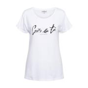 T-shirt &Co Woman , White , Dames