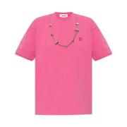 Roze katoenen oversized t-shirt Ambush , Pink , Dames