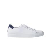 Handgemaakte Pinstripe Sneakers Scarosso , White , Heren