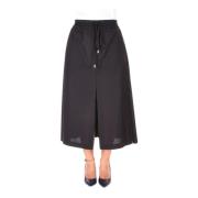 Midi Skirts Semicouture , Black , Dames