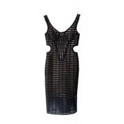 Abito con design cut-out Genny , Black , Dames