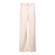 Ivoory synthetisch lederen broek Msgm , Beige , Dames