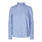 Elegant Sandy Pooplin Puff Shirt Co'Couture , Blue , Dames