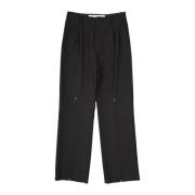 Straight Trousers Off White , Black , Heren